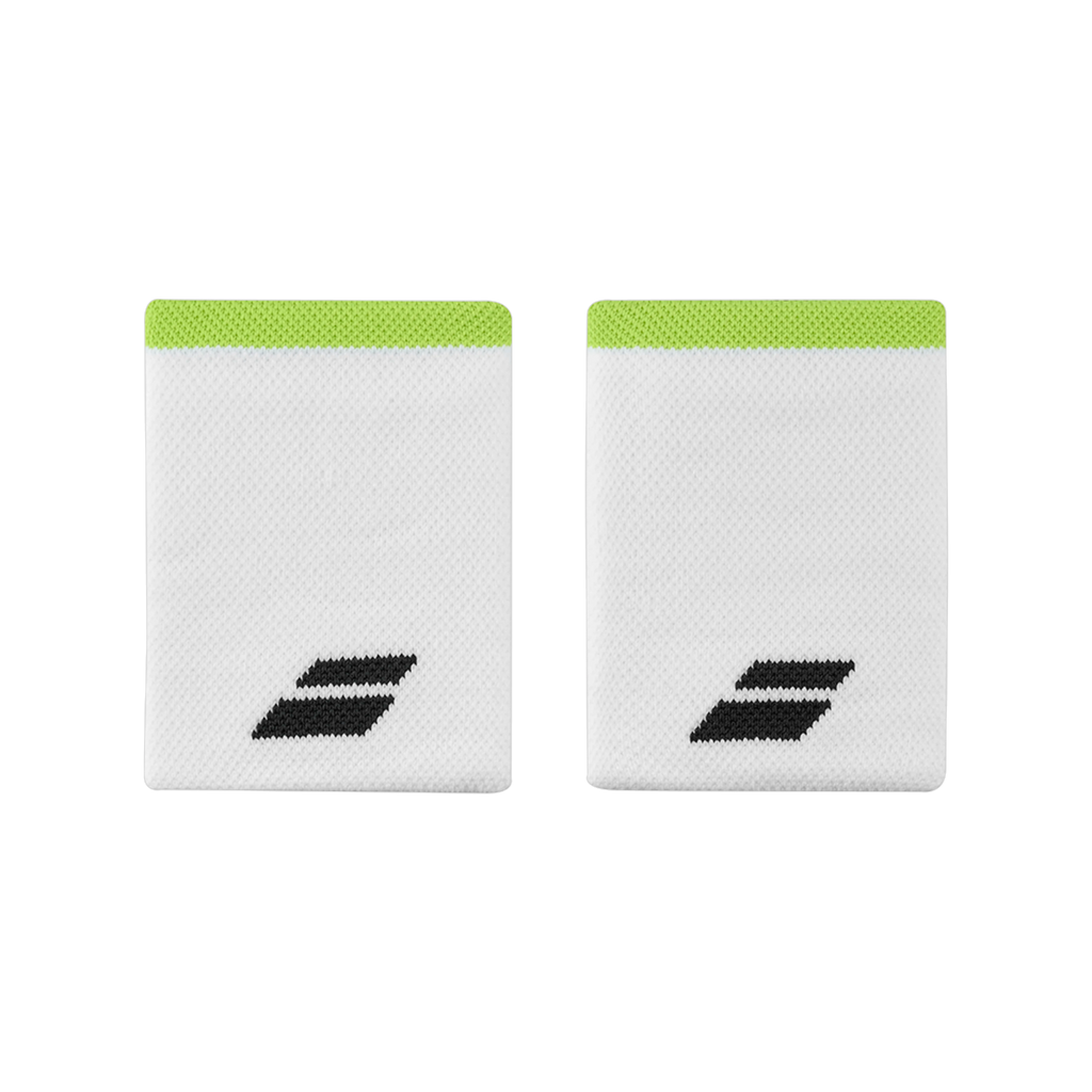 Babolat Logo Jumbo Wristband White/Yellow